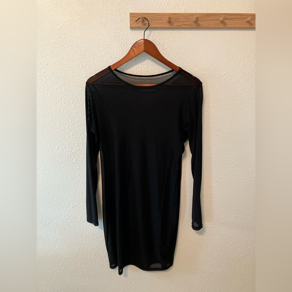 Black Mesh Dress